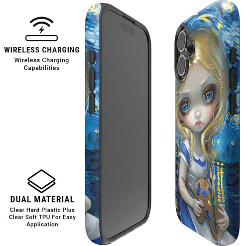 Artist Alice in Van Gogh Starry Night by Jasmine Becket-Griffith iPhone 16 Plus Magsafe Impact Case